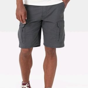 Wrangler Mens Big & Tall 10" Relaxed Fit Cargo Shorts - Dark Gray Sz. 44